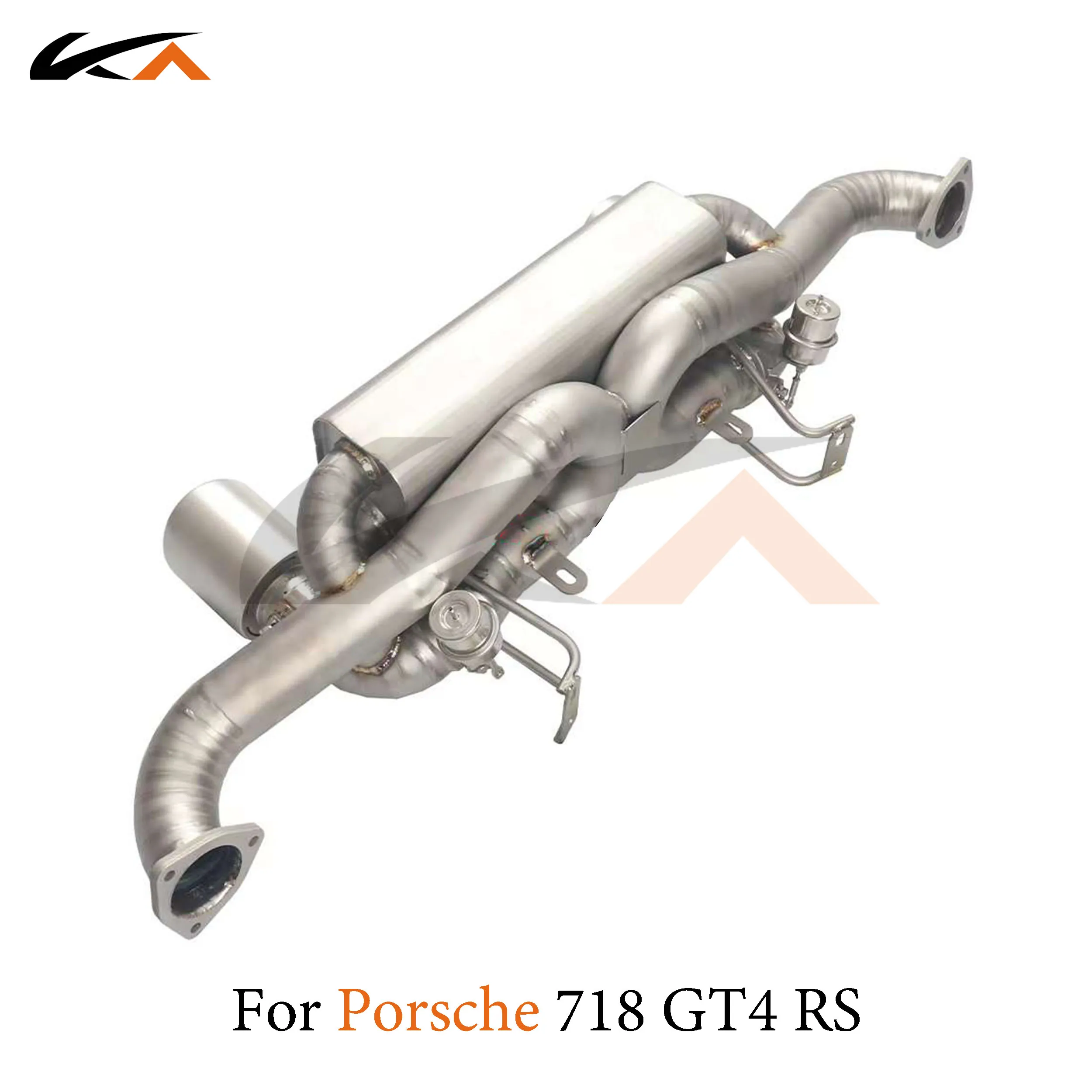 

KA Tuning exhaust system stainless catback for Porsche 718 GT4 RS 4.0 rear section performance muffler valve