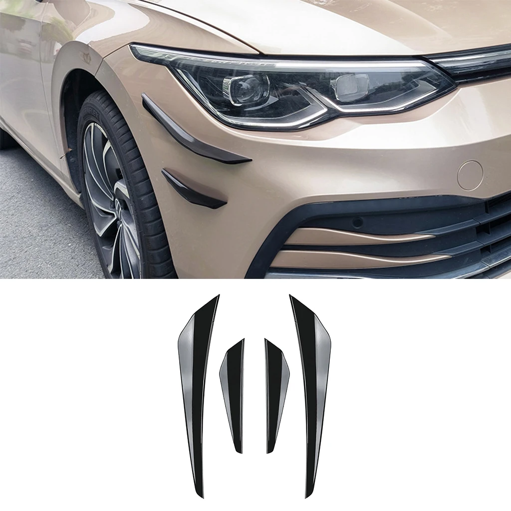 

For Volkswagen Golf 8 MK8 Standard GTI Rline 2020-2023 Front Bumper Spoiler Splitter Air Vent Fog Lamp Grille Trim