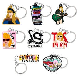 1PCS Fashion Women Stars Keychain New Arrival Keyring Fans Key Souvenir fit Women Girl Key Accessories Motorcycle Key Pendant