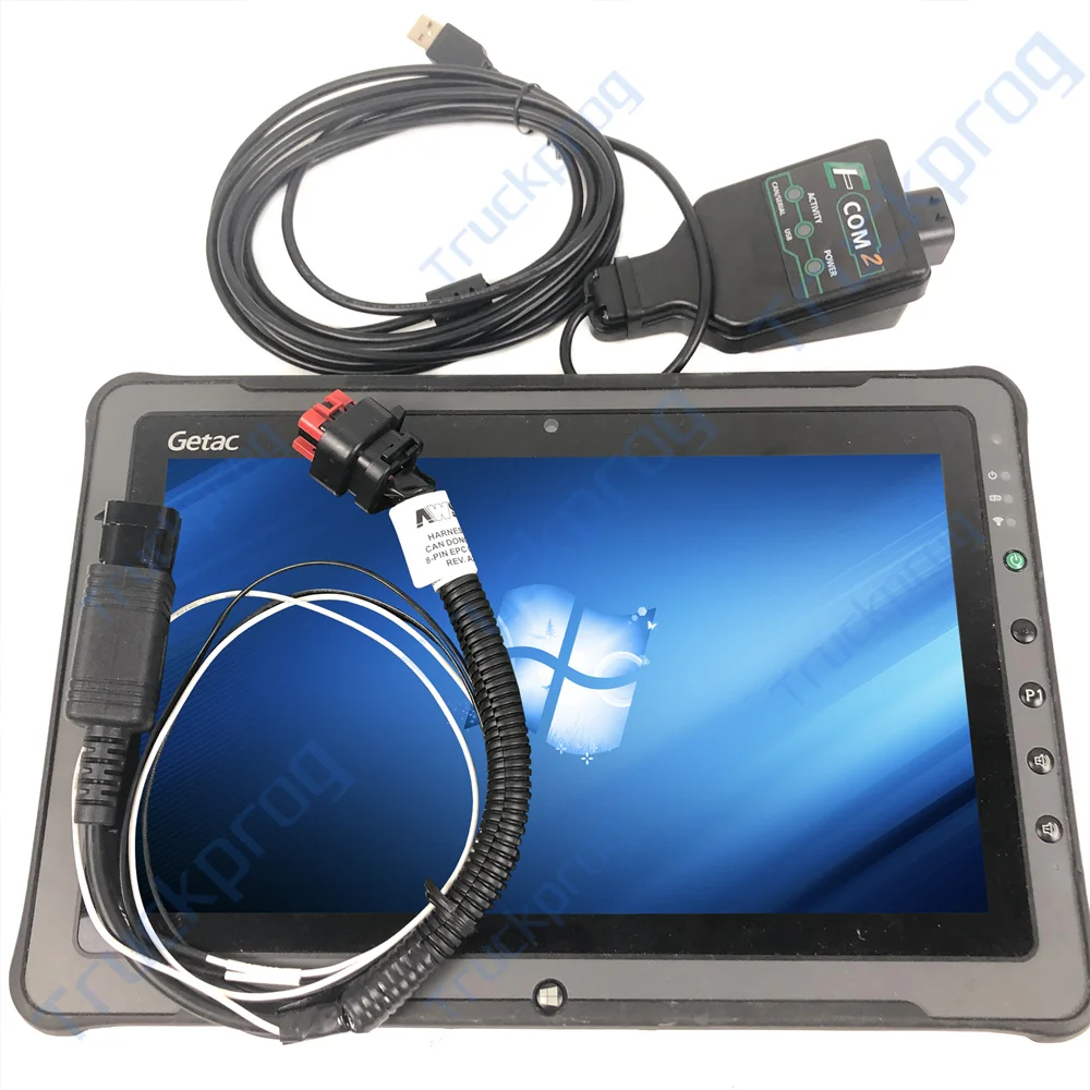 F110 Tablet for Yuchai diagnostic tool ECOM2 Parameter Adjustment gas engine xichai shangchai fuel injector Yikang LED flash