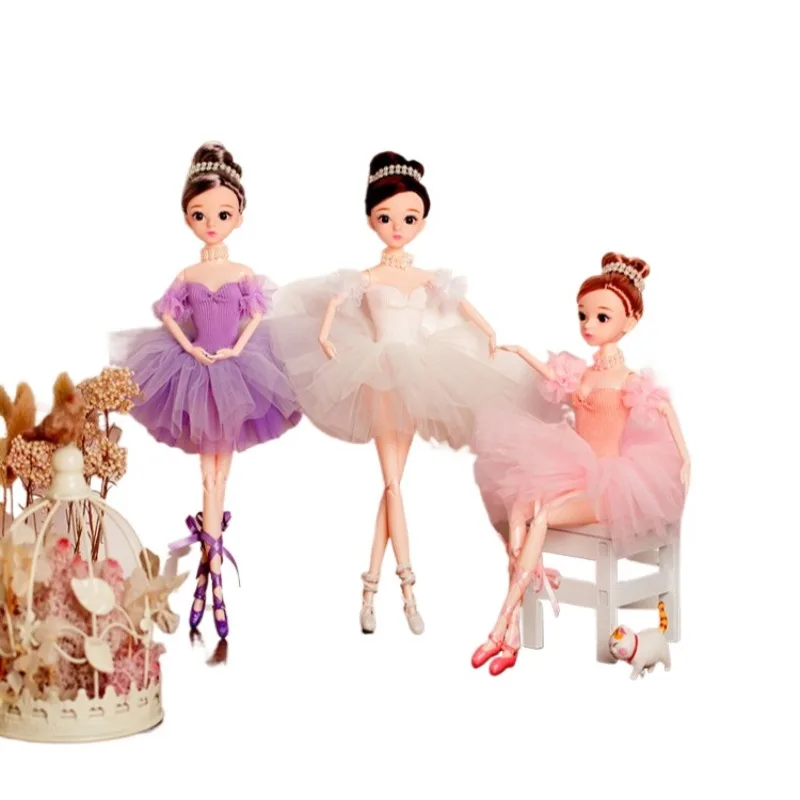 

LX1047 New style Toy accessories gift pretty White pink purple Xianxian doll / 12 Joints moveable
