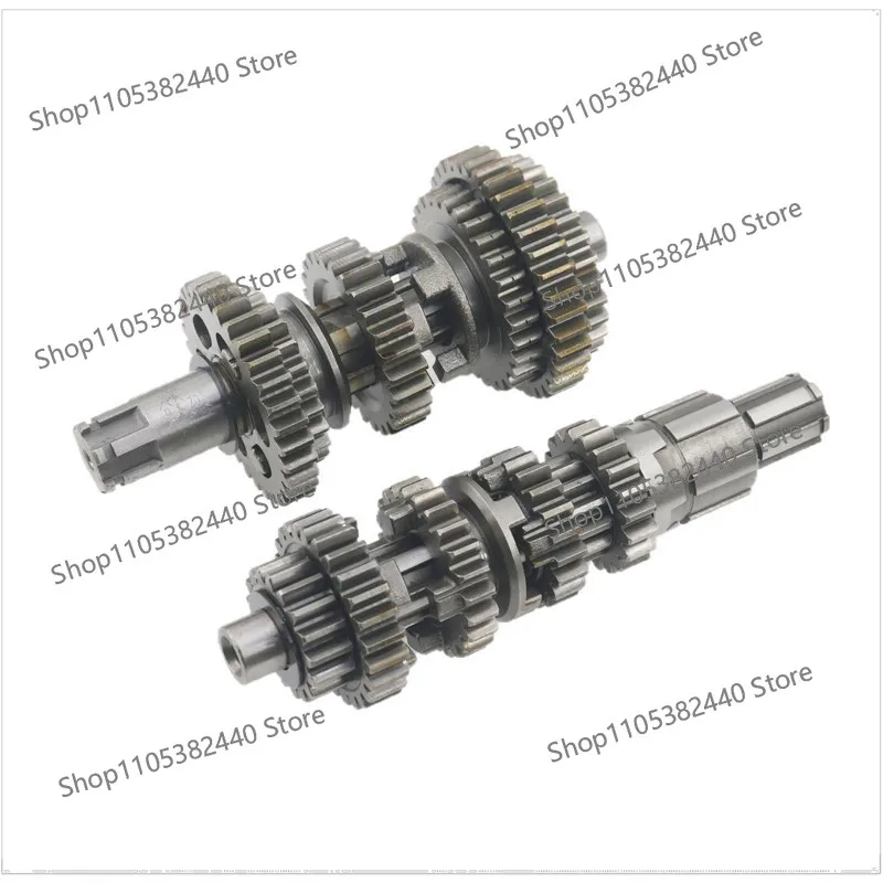 For CG125 5-Speed Main & Countershaft Assembly, Engine Transmission Replacement Kit with Gear Set