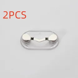 2 PCS Portable Clothes Clip Magnetic Eyeglass Holder Glasses Clip Glasses Headset Line Clips Hang Magnet Hooks