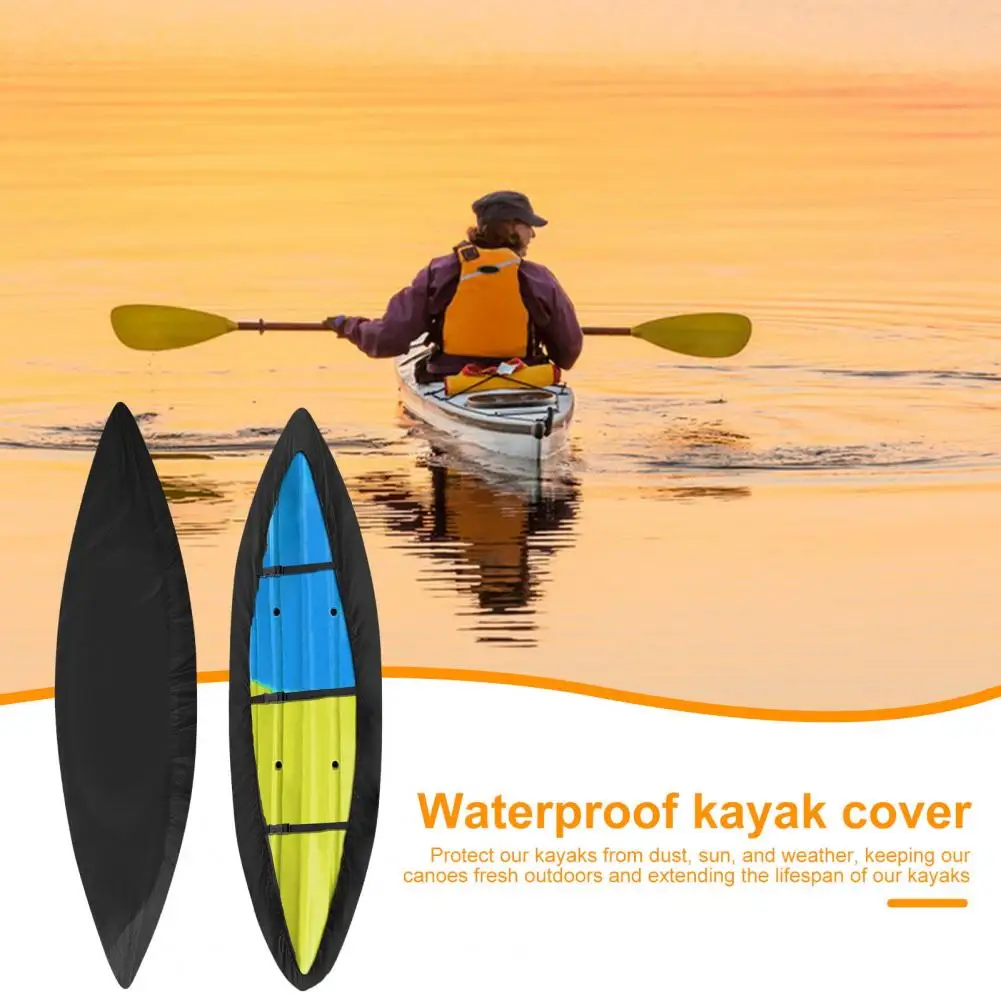 Kayak Cover 210D Waterproof Canoe Cover Kayak Accessory UV Kayak Storage Cover For Canoe Paddle Board SUP 표지처럼