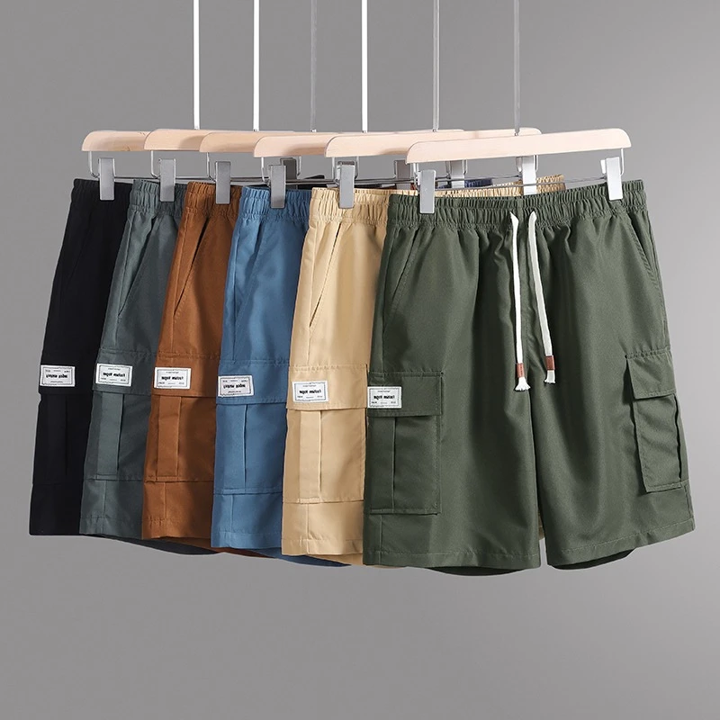 Pantalones Cortos Bermuda de Verano para Hombre, Pantalones Deportivos Cargo hasta la Rodilla, Pantalones Cortos Multibolsillos para Gimnasio, Pantalones Cortos Tácticos para Hombre