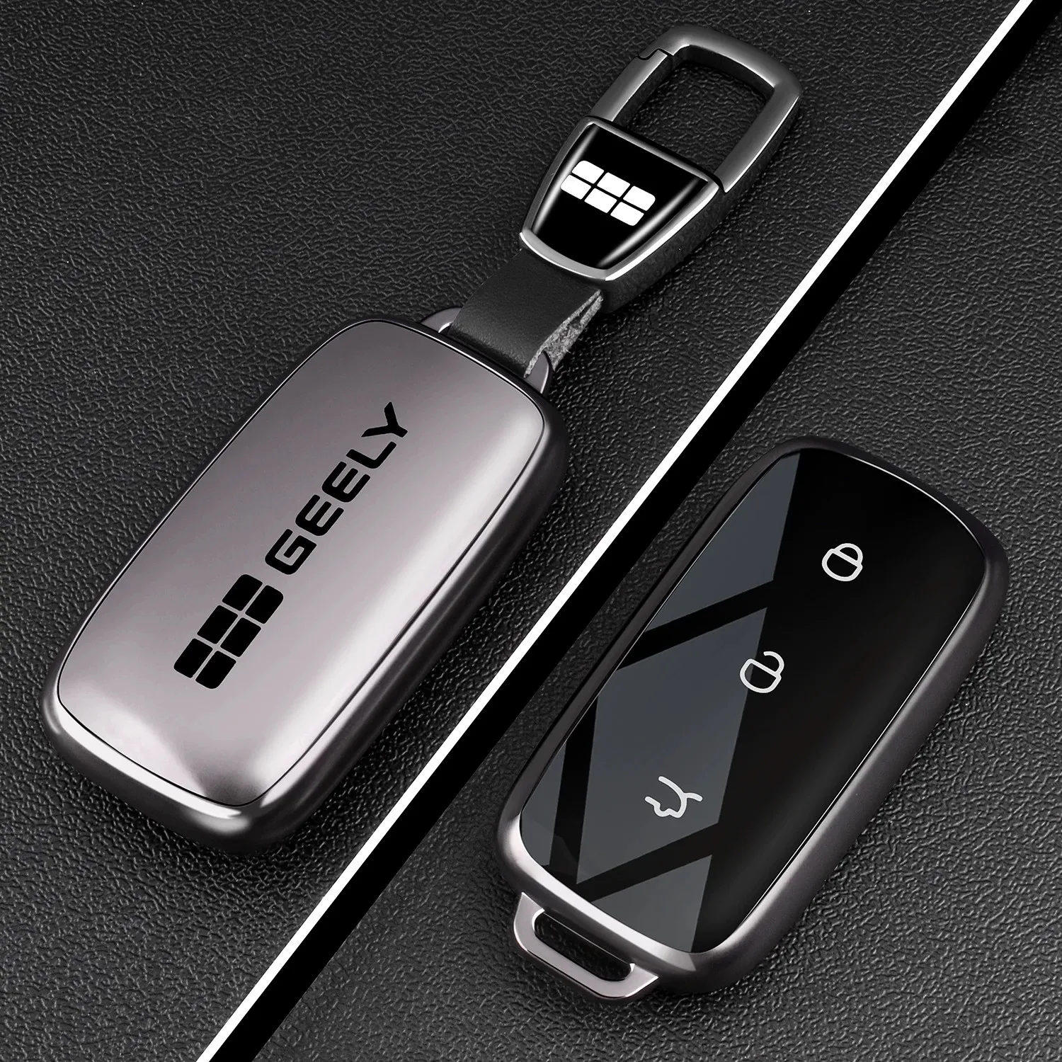 Für Geely EX5 Starray EM-i 2025 2026 Smart Key Case Lederhülle Vollschutz Autoschlüssel-Gehäuse