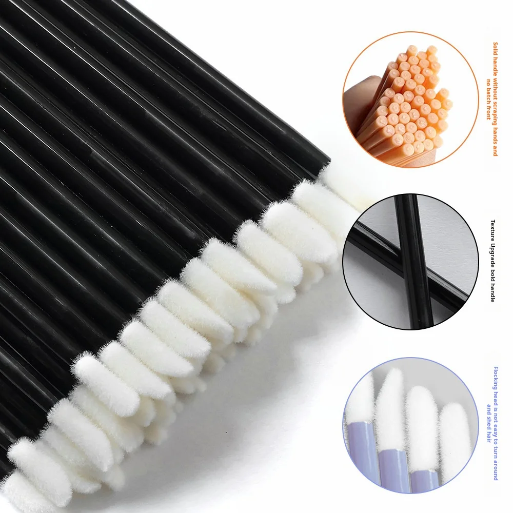 50 pz Applicatori per labbra usa e getta Bacchette per rossetto Micro Pennello Lucidalabbra Balsamo Bastoni Estensione ciglia Mascara Strumento di trucco cosmetico