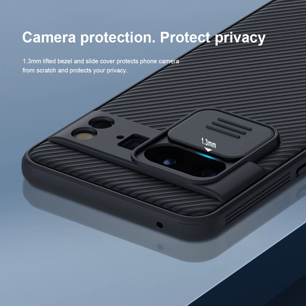 For Google Pixel 8 Pro Case NILLKIN Slide Cover Camera Protection Case Lens Protection Anti-skid For Google Pixel 8 Pro