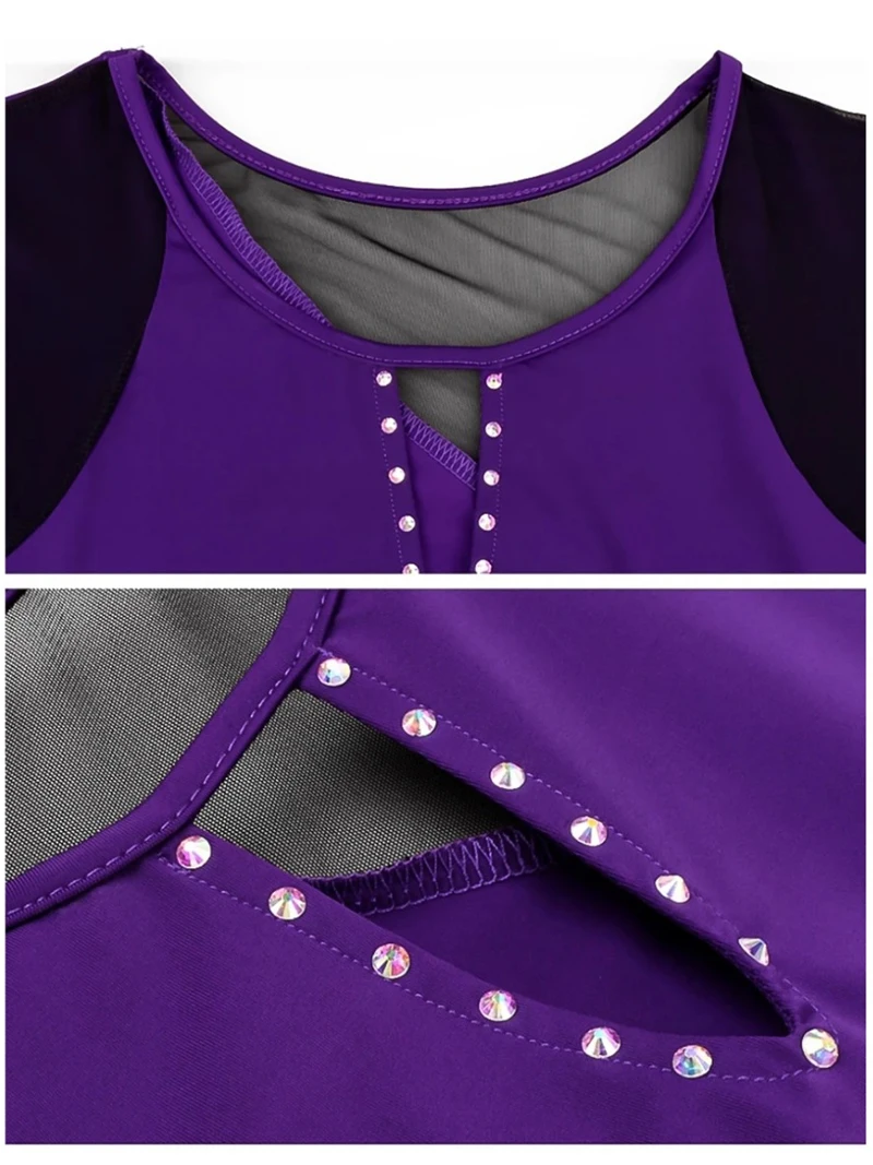 Latin Dancewear Adult Women Prom Party Sexy Dancewear Black Purple Tassel Latin Dance Skirt Competition Performance Costume