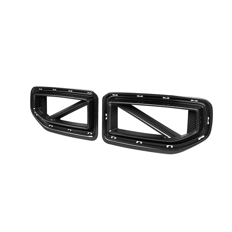 G87 M2 Real Dry Carbon Fiber Front Grill Grille Replacement Front Bumper Air Vent Hood Kidney Grille For Bmw G87 M2 2023-IN