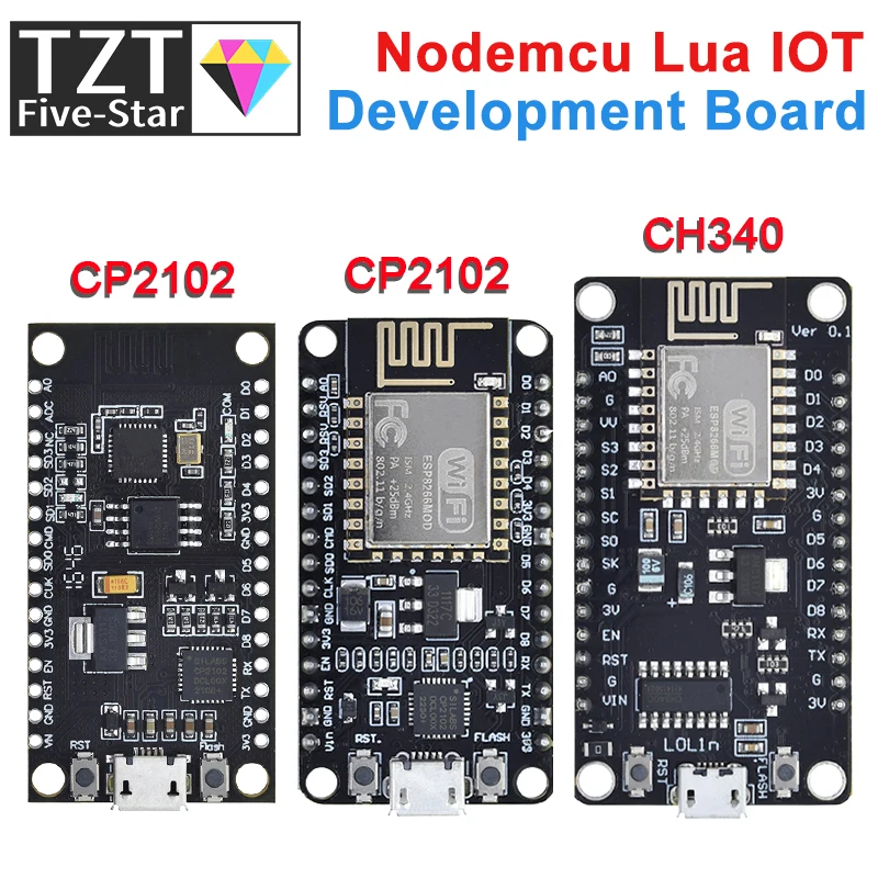 Wireless module CH340/CP2102 NodeMcu V3 V2 Lua WIFI Internet of Things development board based ESP8266 ESP-12E with pcb Antenna