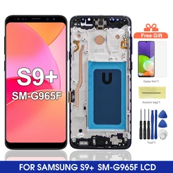 S9 Plus Display Screen Assembly for Samsung Galaxy S9+ G965F G965F/DS Lcd Display Digital Touch Screen with Frame Replacement