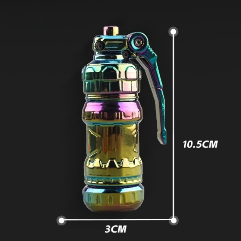 المعادن تململ الأسطوانة سبينر إخراج مسدس البنادق الميكانيكية المنزلق دفع بطاقة EDC تخفيف الإجهاد لعبة لتخفيف الضغط الكبار مكافحة القلق #4