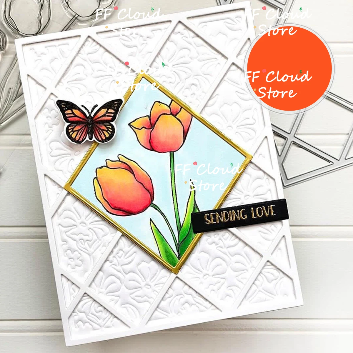 Square Background Frame Scrapbooking Die Cut Stamp Card Decoration Stencils Mold Crafts Metal Cutting Dies 2025 New Arrivals