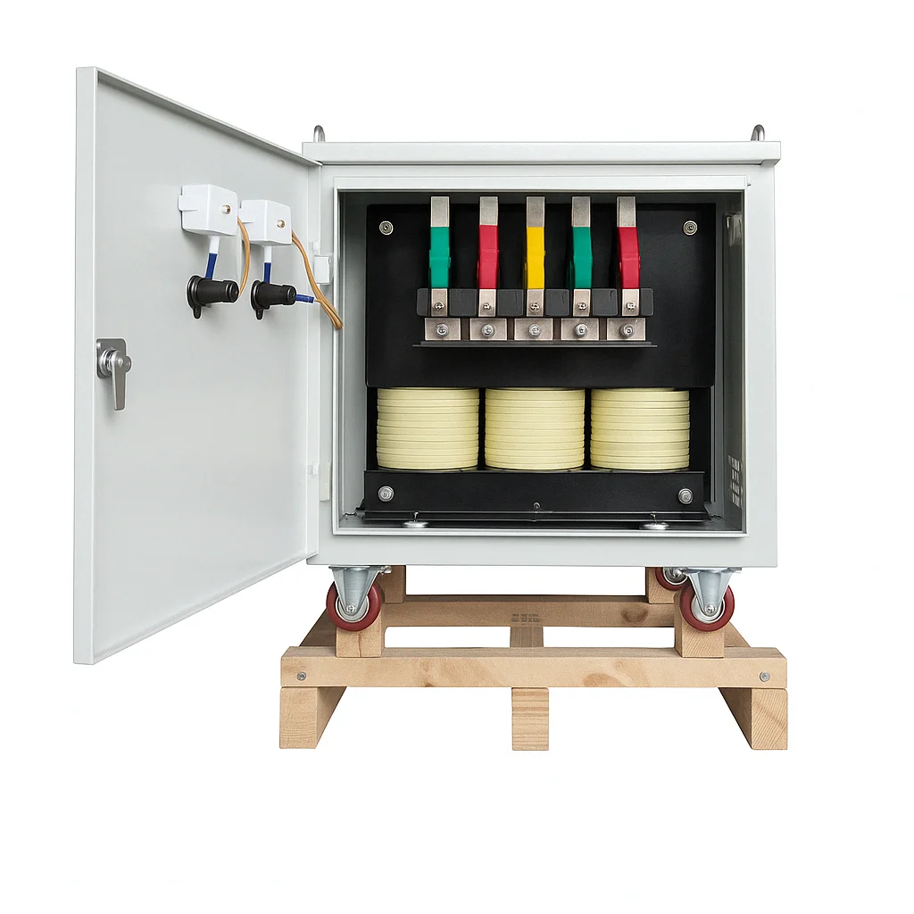 

Customized Digital Display 40KVA 380v to 220v Three Phase Dry Type Step Down Voltage Transformer