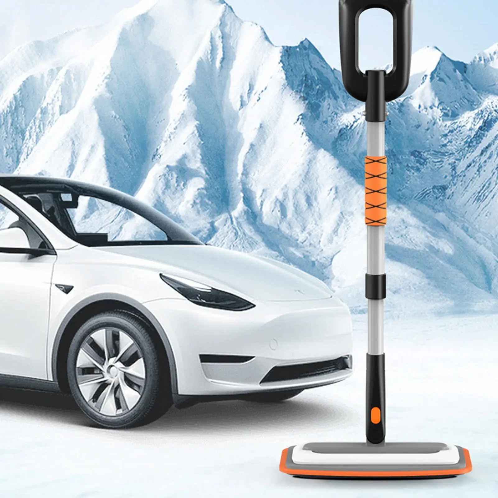 Ice Scraper Extendable Aluminum Alloy Auto Supplies Cars Snow Remover For Window Truck SUV Vehicle Roof Winter Cleaning Frost