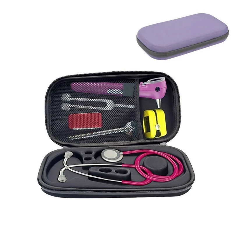 Stethoscope Box Carry Travel Case Bag Antishock-Hard Pen Medical-Organizer