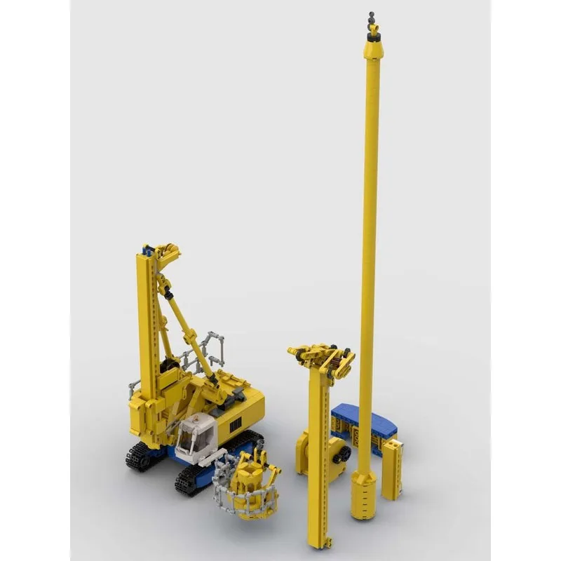 MOC-238420 Urban Industrial Rotary Drilling Platform Building Block Model 1472 Parts Boys Children's Birthday Toy Gift