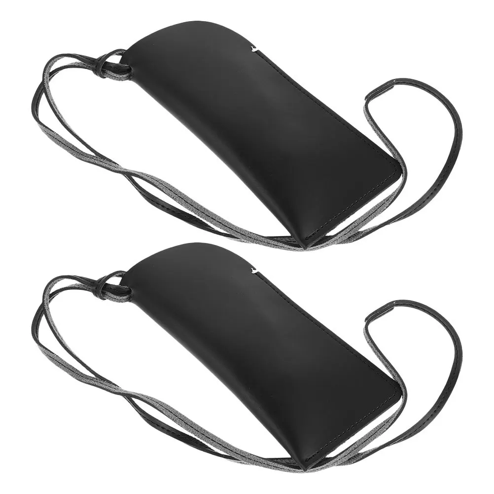 

2Pcs Sleek Sun Glasses Case Organizer with Neck Strap for Men Women Travel Convenience Sun Glasses Organizer Sunglasses Bag