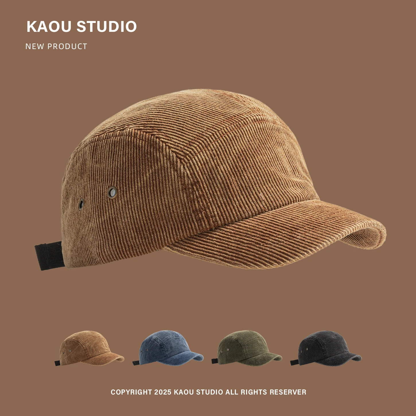 

Vintage Corduroy Baseball Cap for Women, Autumn and Winter Warm Versatile Face-Slimming Duckbill Cap, Outdoor Casual Hat Trend