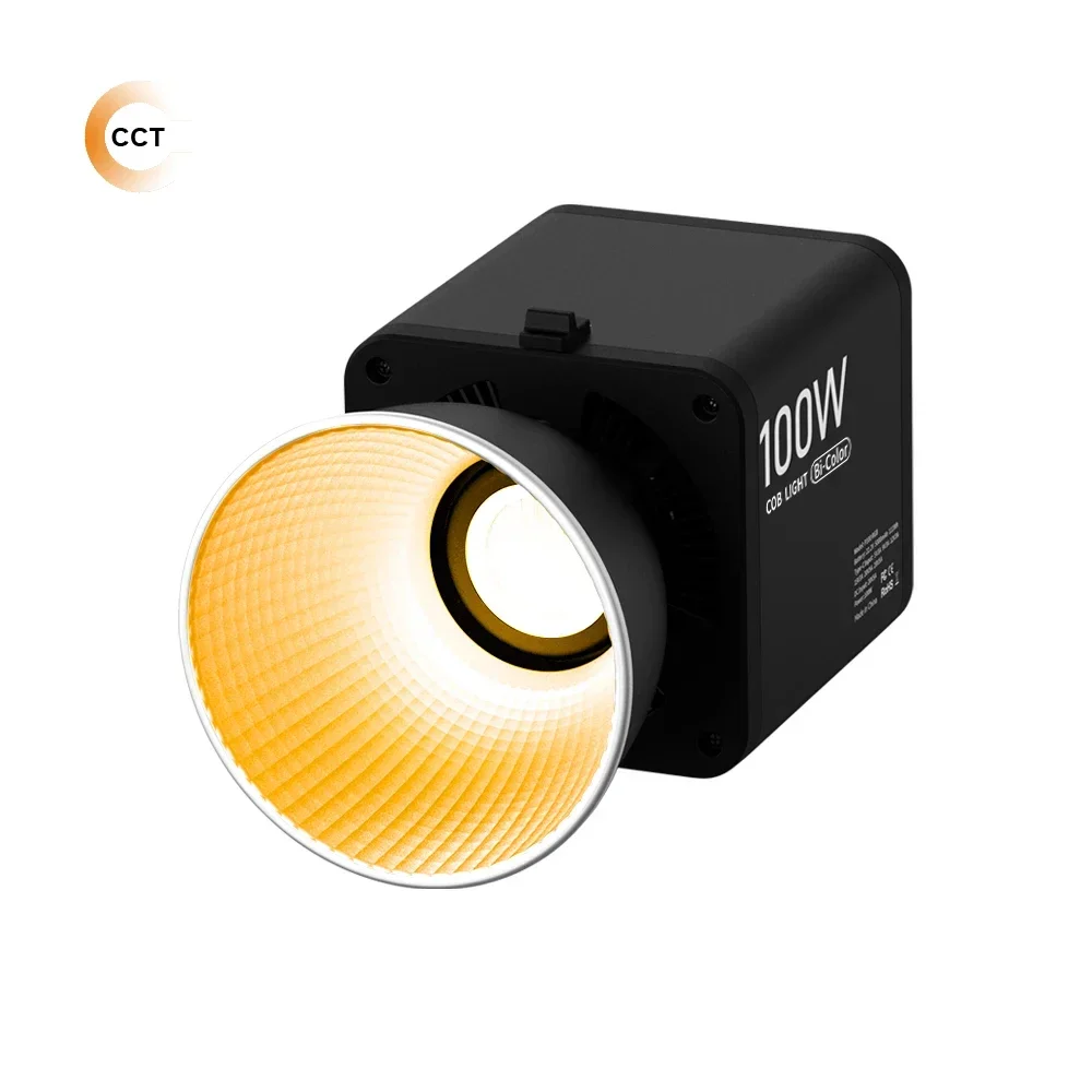 2026 100W Built-in Battery COB Bi-color Professional Camera Flash Light Photo Studio LED Video Photographic Lighting