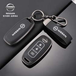 Zinc Alloy Car Key Case Cover Shell For Nissan Versa Qashqai Maxima Rogue Armada Sentra X-Trail 2/3Buttons 2022 2023 Accessories