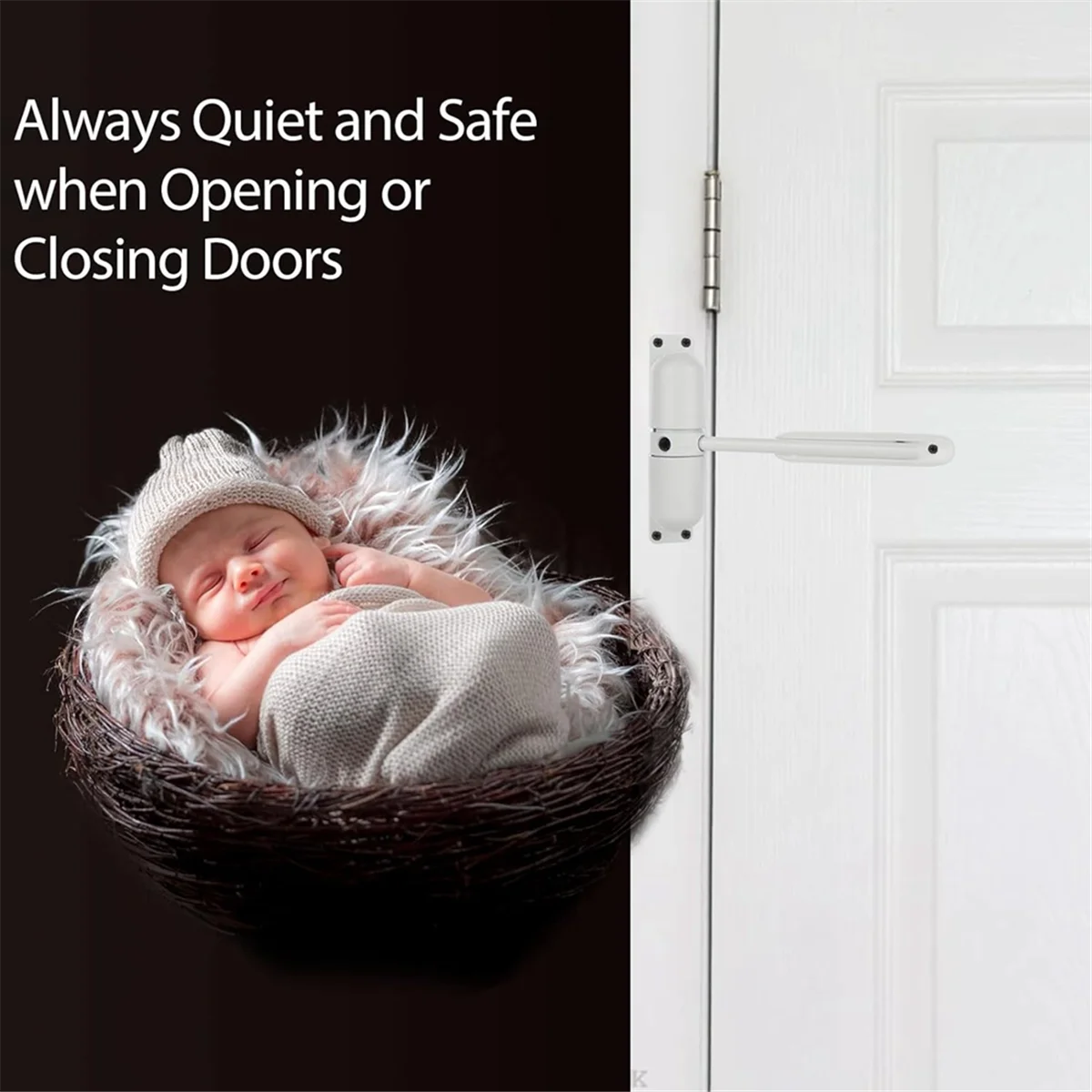 ABYA 2 шт. автоматический пружинный дверной доводчик, регулируемая дверная петля для преобразования навесных дверей в самозакрывающиеся, автоматический дверной доводчик