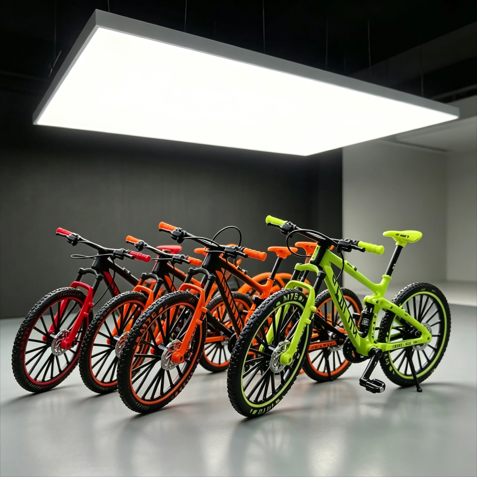1:8 Scale Upgraded Downhill Mountain Bike Model, Metal Off-road Bicycle, Collectible Decor Ornament