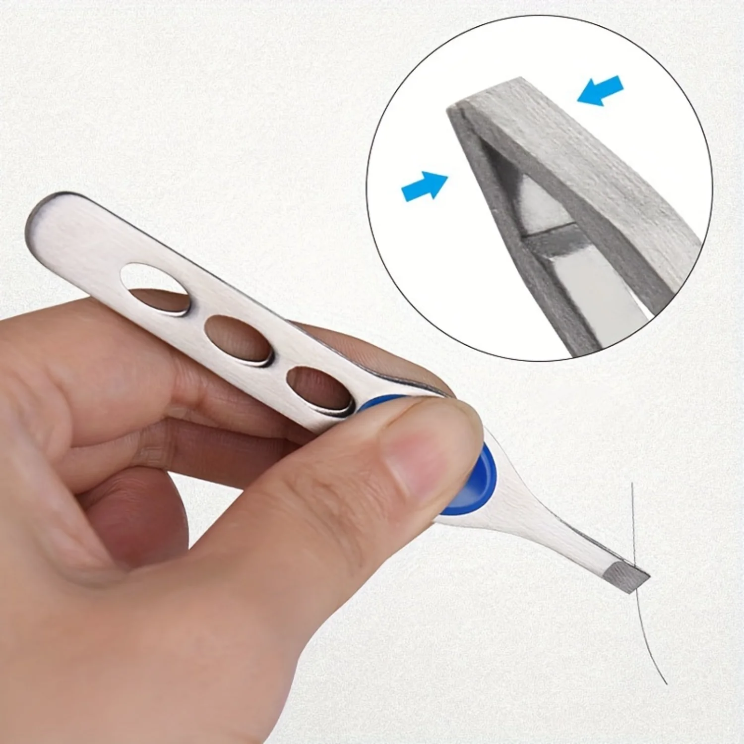 1/2PCS Multifunctional Eyebrow and Beard Grooming Tool - Durable Stainless Steel Construction, Precise Tweezers, , Three-H