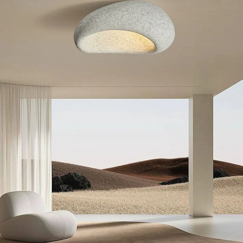 Modern Designer Minimalist Ceiling Lights Restaurant Living Room Bedroom Study Bar Cream Style Shell-shaped Lighting LED Lamps