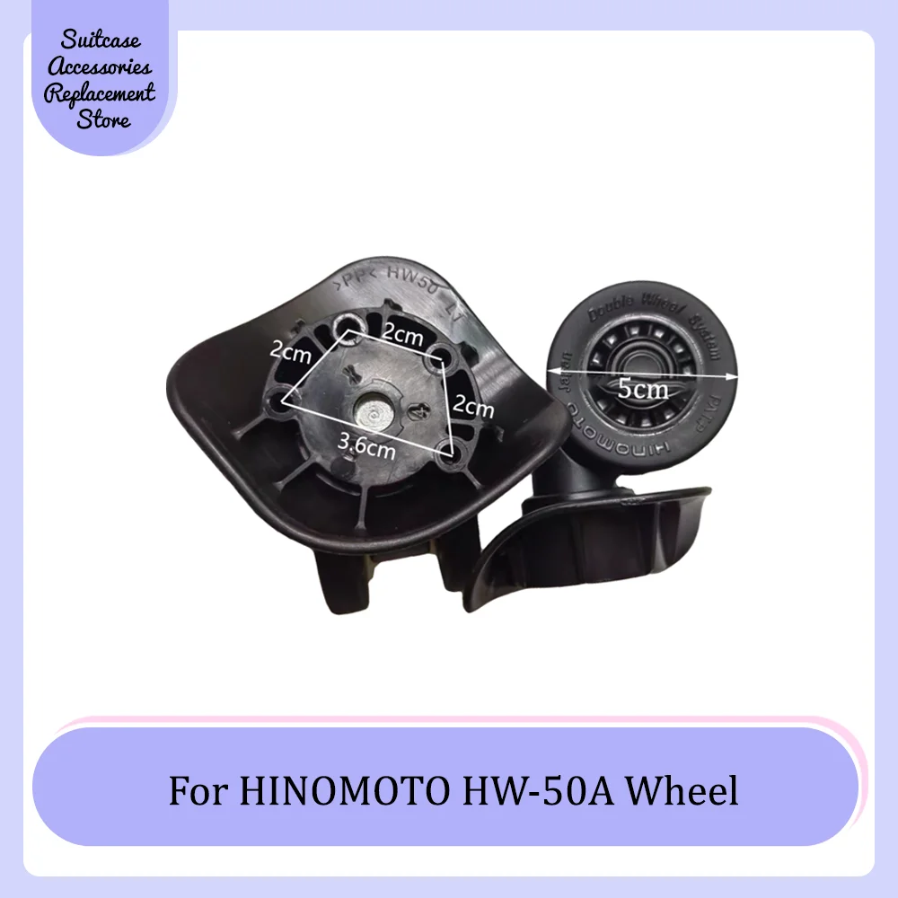 

For HINOMOTO HW-50A Universal Wheel Replacement Trolley Suitcase Smooth Silent Shock Absorbing Durable Roller Accessories Wheels