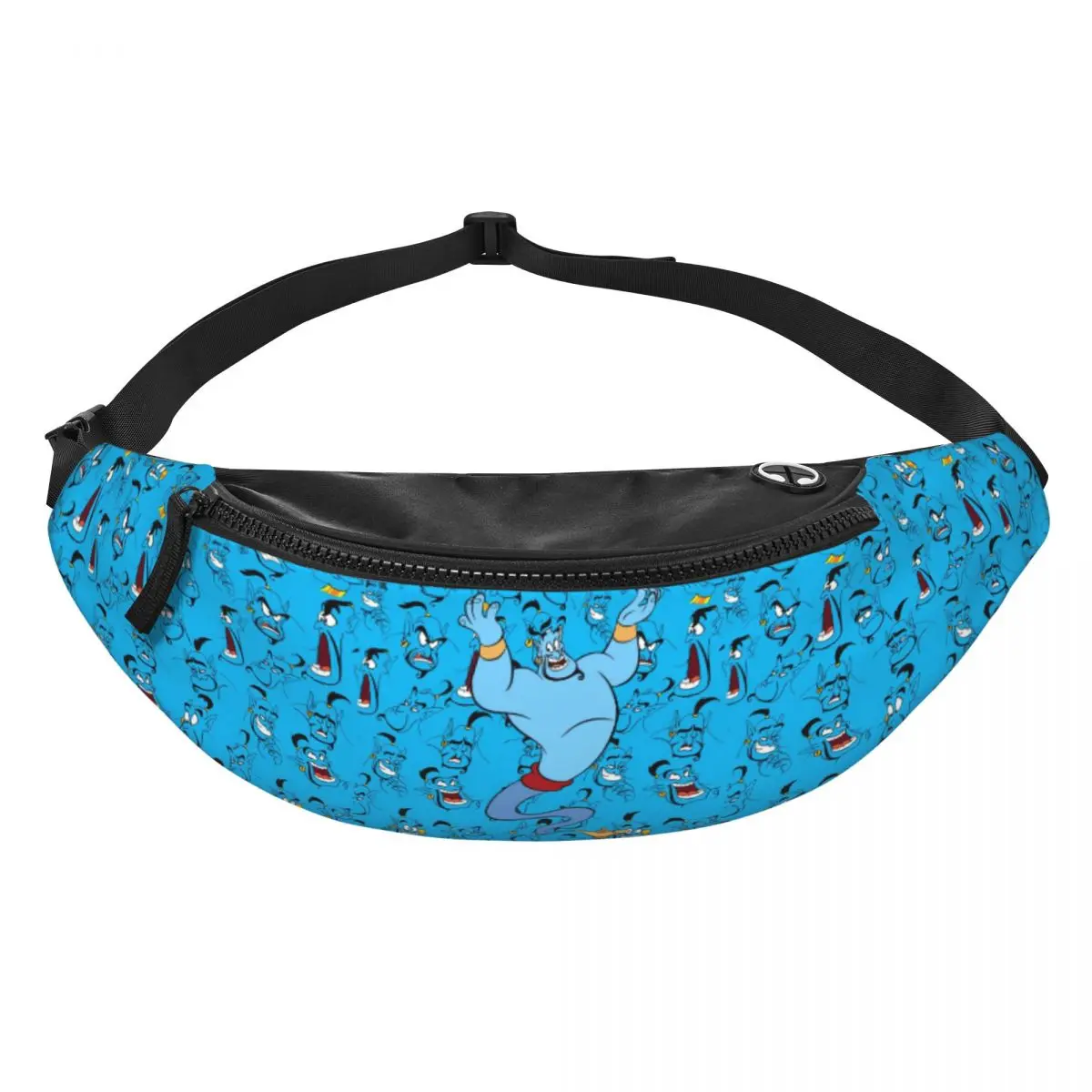 Riñonera Personalizada con Diseño de Dibujos Animados de Aladdin, para Hombre y Mujer, para Correr, para Guardar el Teléfono y el Dinero