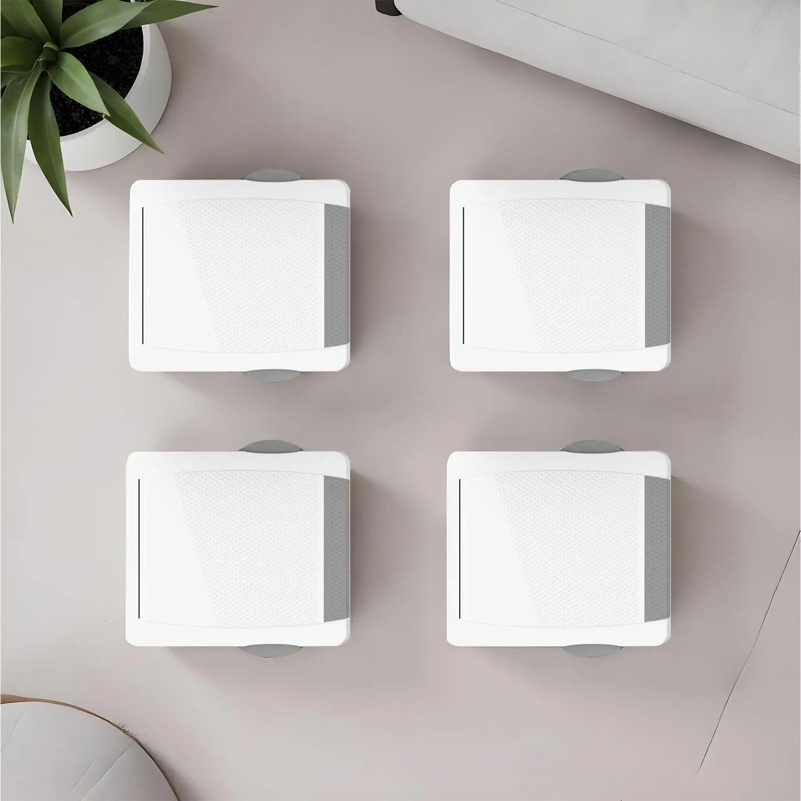 Blocco finestra Adesivo forte 4 pezzi Tappo di sicurezza Blocco per animali domestici Installazione semplice Protezione di sicurezza per bambini in hotel