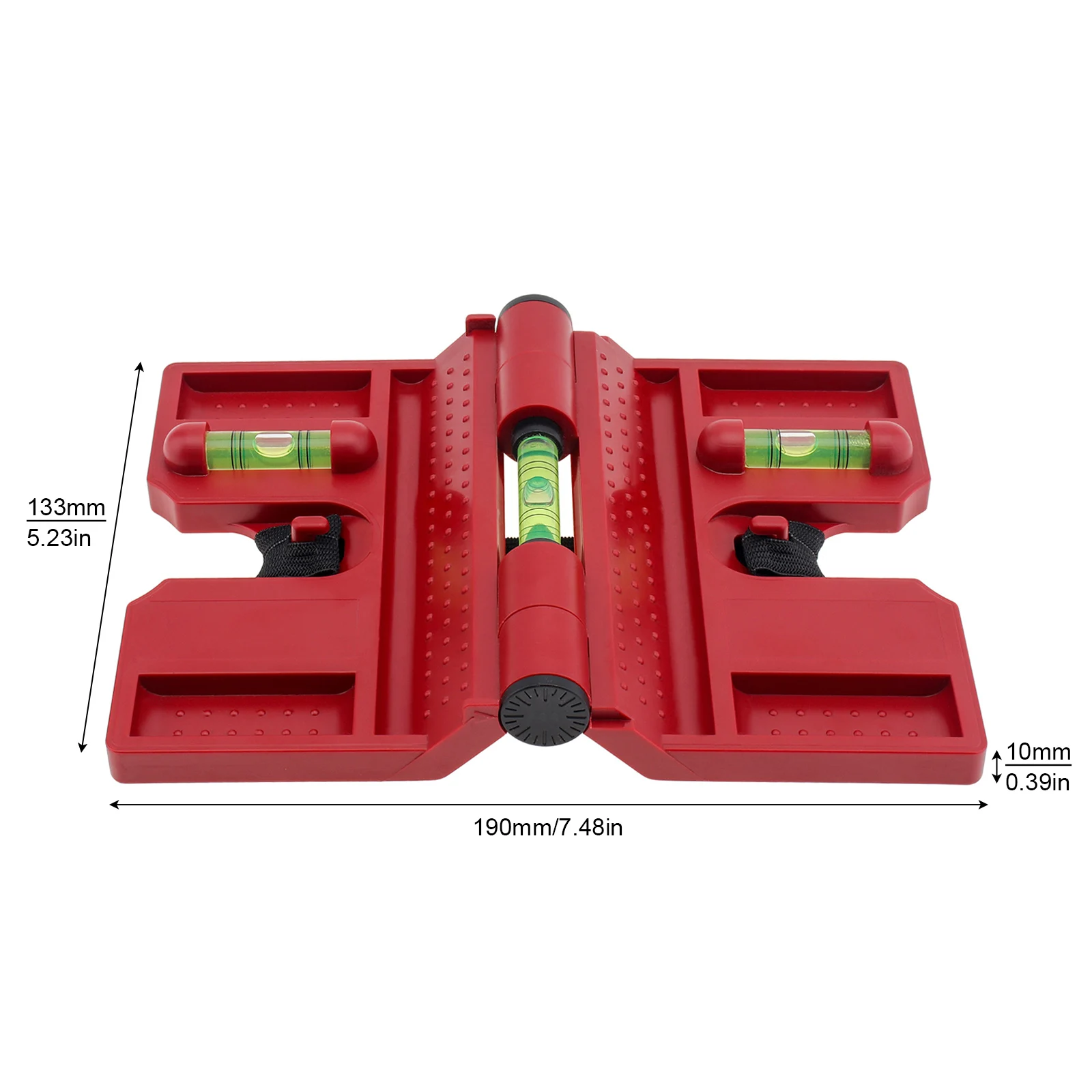 Imagem -06 - Magnetic Post Level Tool Dobrável para Carpintaria Horizontal Vertical Activity Fence Pipe Tube Angle Meter Ajustável