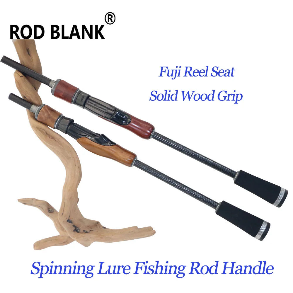 

Rod Blank 1 Set Spinning Solid Wood Grip Lure Rod Handle Kit Fuji Reel Seat Fishing Rod Building Components Repair Accessories