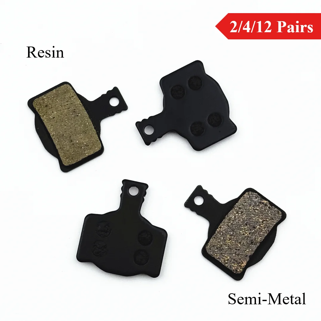 2/4/12 Pairs Semi-Metal & Resin Bicycle Disc Brake Pads for MAGURA Type 7.P 7.R 7.S MT2/MT4/MT6/MT8/MT Trail/MT Sport