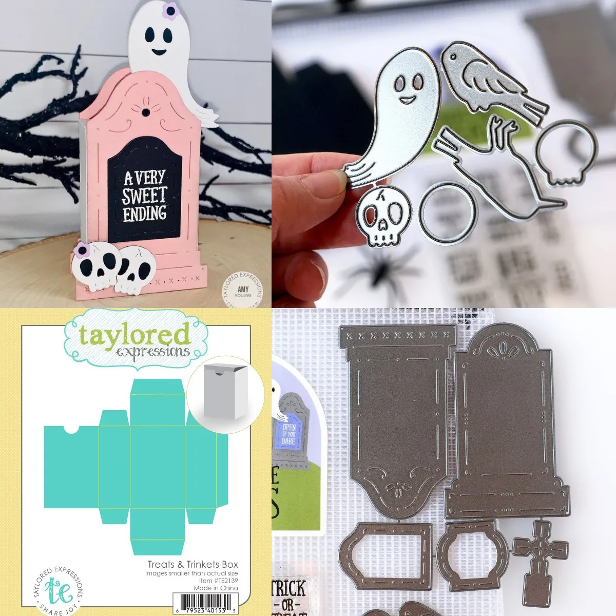 2024 August New Ghosts And Boxes Metal Cutting Dies Craft Embossing Make Paper Greeting Card Making Template Diy