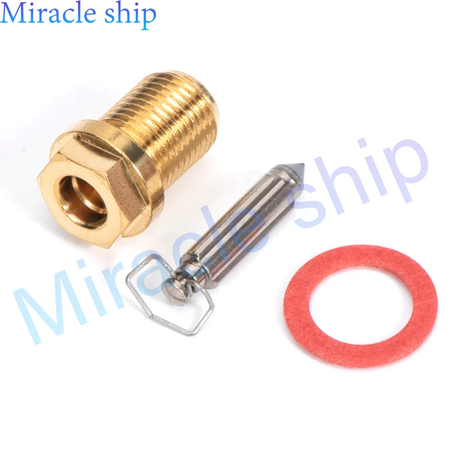 

6F5-14390 Carburetor Floating Needle Seal Valve For Yamaha Outboard E40G E40J 40HP K40 40J 2T 6F5-14390-20 21 6F5-14390-12