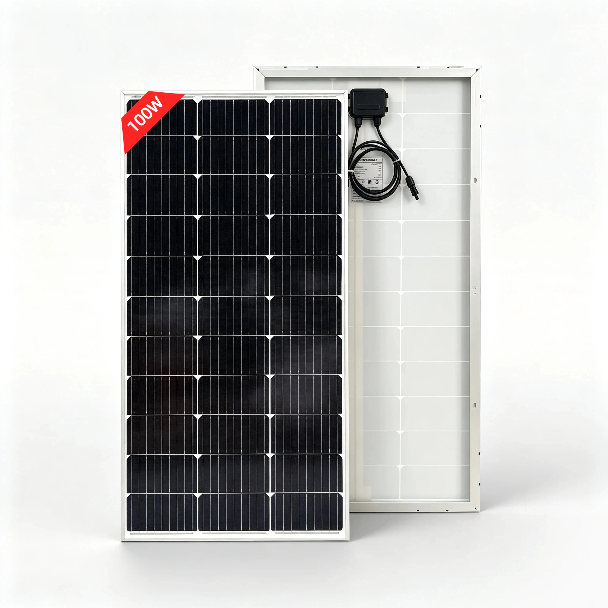 100 W 200 W 300 W 400 W Solar Panel 18 V Starre Glas Photovoltaik Panel Monocrystaillne Solarzelle für 12 V/24 V Batterie Ladegerät – Detail 2