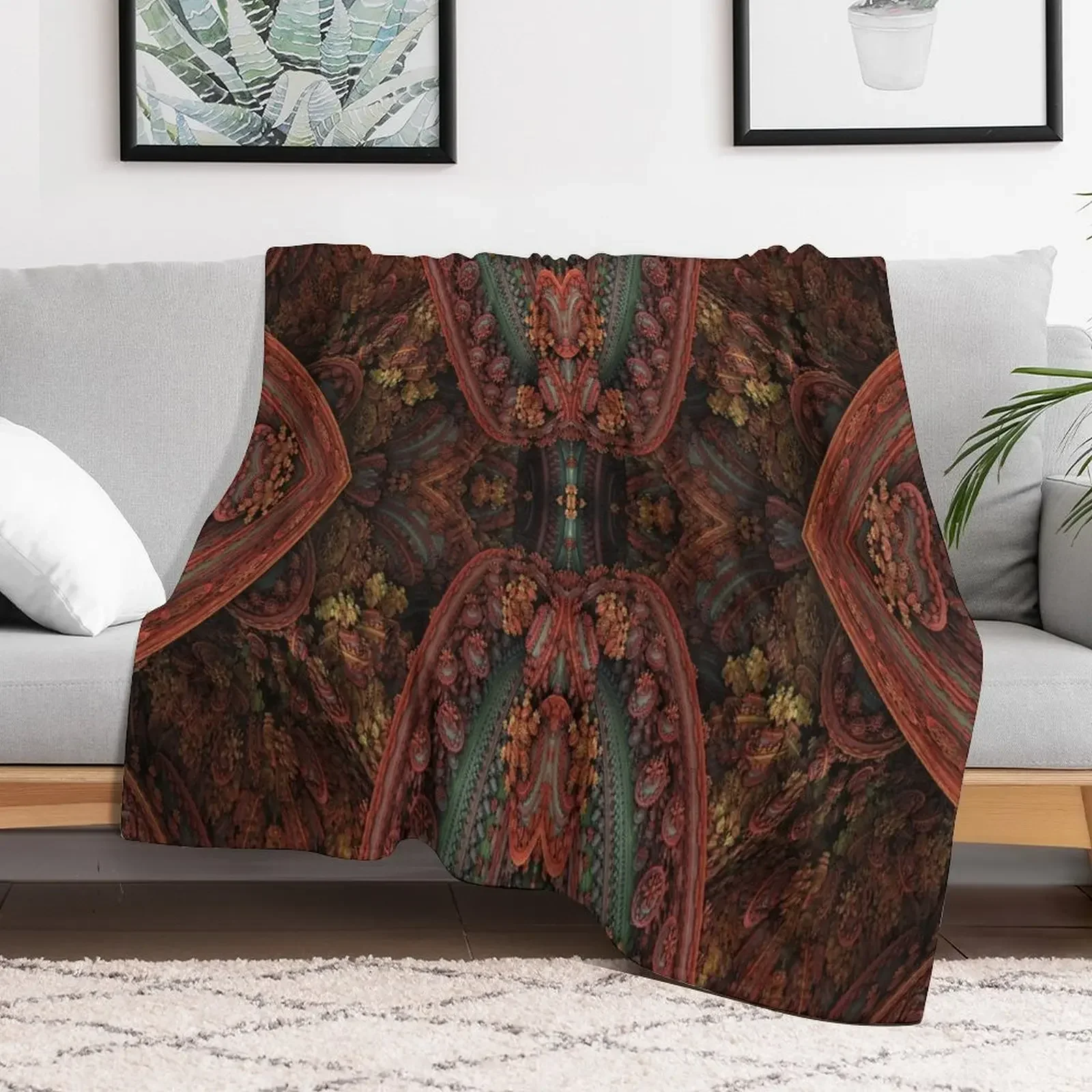 

Paisley Red Throw Blanket decorative Sofa Throw Blankets