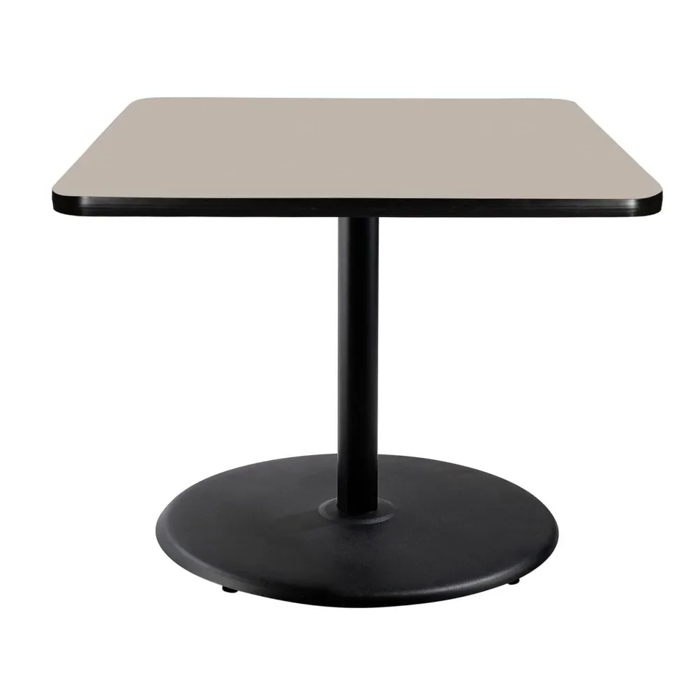 30" Café Table - Grey Nebula Top with Black Frame Design