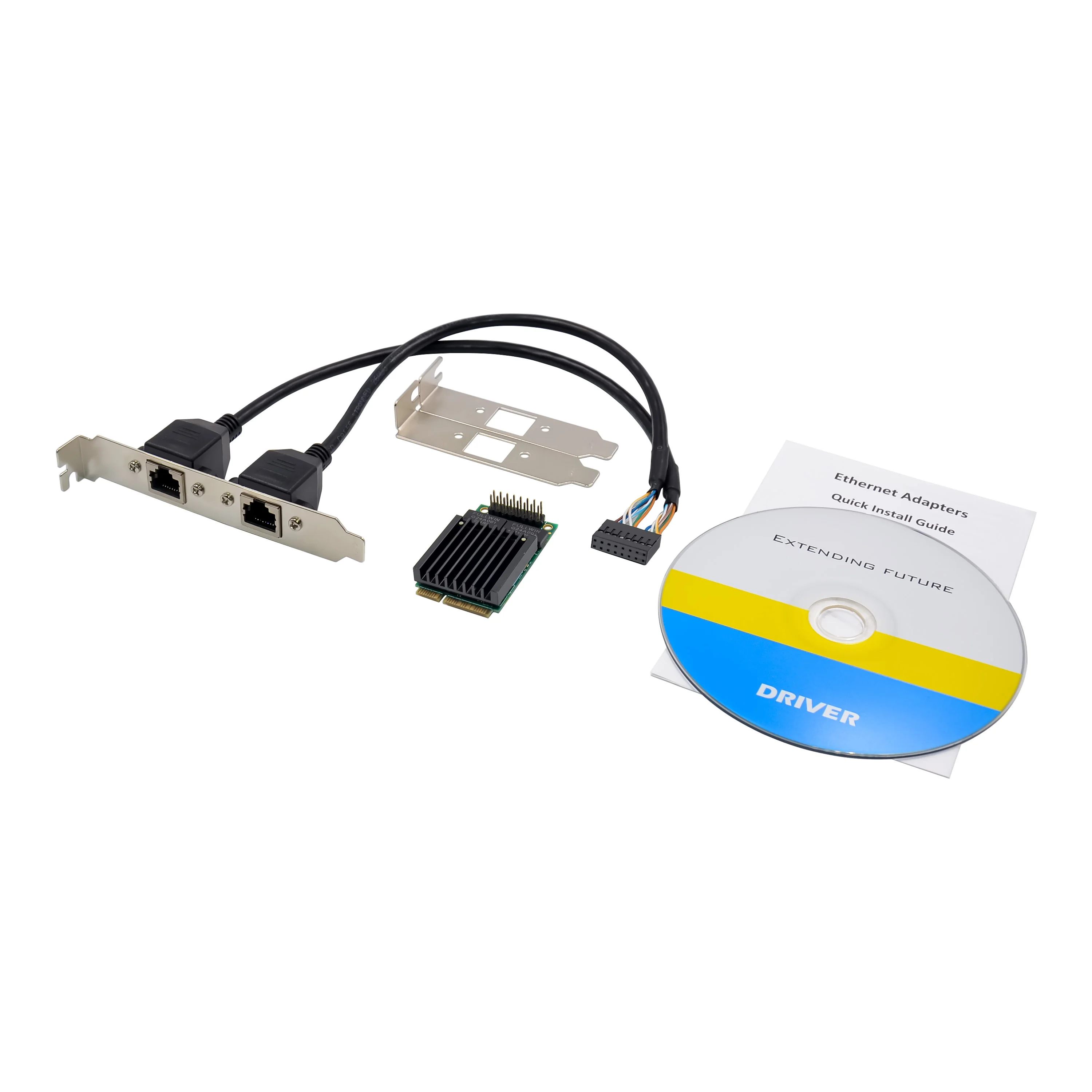 SUNWEIT ST7302 MiniPCIe I210-T2 Dual-RJ45 Port Gigabit Server NIC Ethernet Adapter External Wired Network Card in Stock