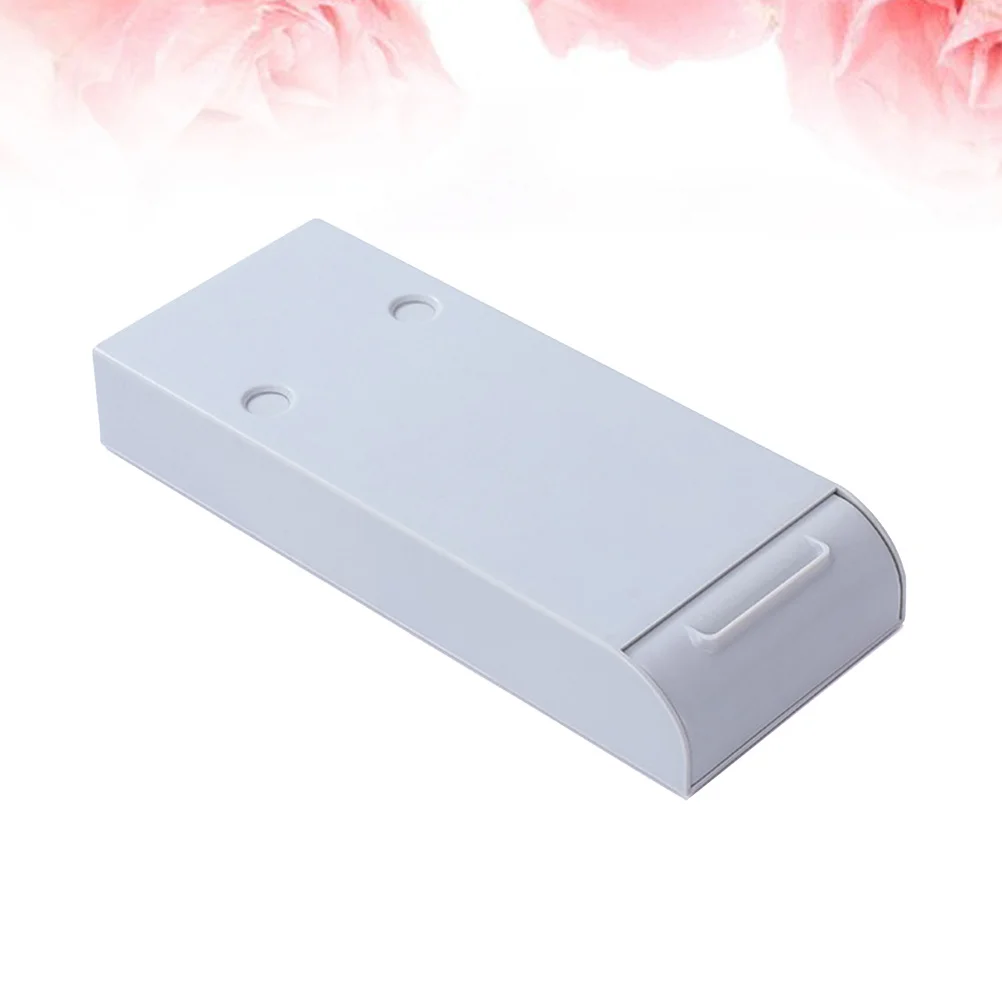 1Pcs Under Desk Adhesive Pen Container Drawer Type Invisible Organizer for Stationery Electronics Cosmetics Grey