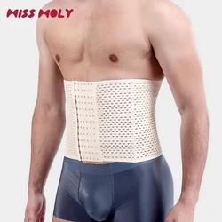 Men Slimming Body Shaper Waist Trainer Trimmer Belt Corset for Abdomen Belly Shapers Tummy Control Fitness Compression Shapewear