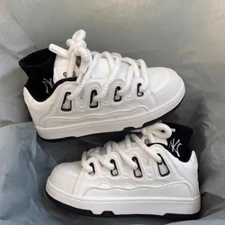 Fashion Low Top Board Shoes Men Thick Soled Vintage Sneakers Woman Light Sport Shoes for Man Female Footwear
