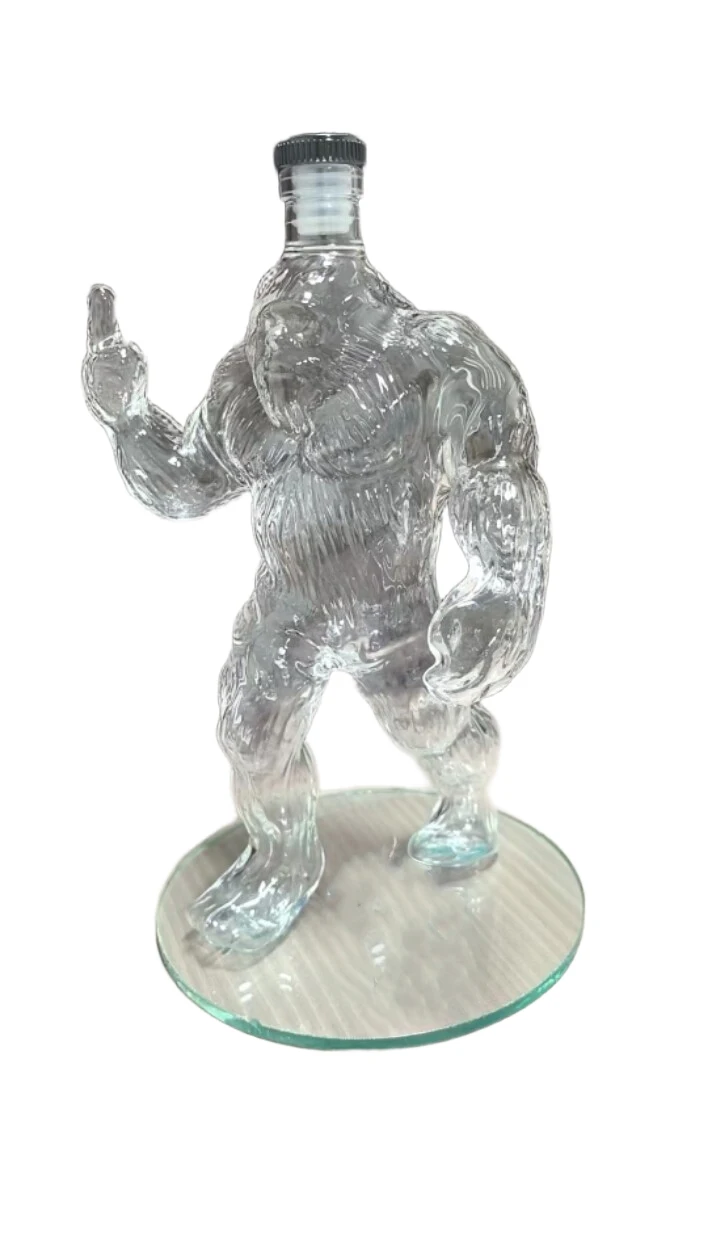 

Забавная бутылка для виски Bigfoot, интересная креативная бутылка вина с изображением инопланетянина, аксессуары для коктейльного бара, домашнее пивоварение и изготовление вина, посуда для бара