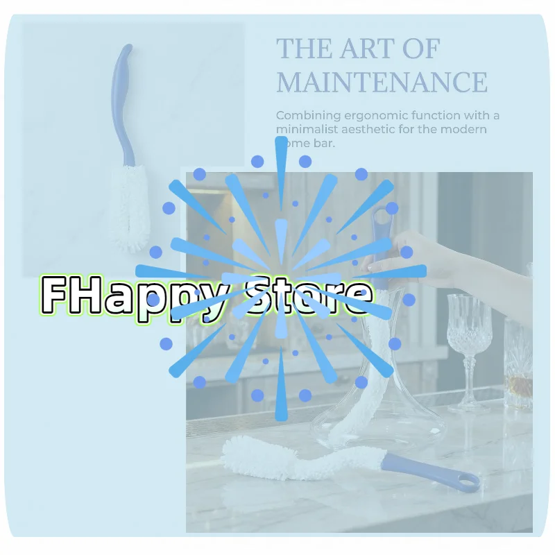 [MA]Foam Sponge Flexible Wand Hand Wine Bottle Glass Decanter Cups Plastic Washing Clean Brush Scrubber Cleaner[MA]