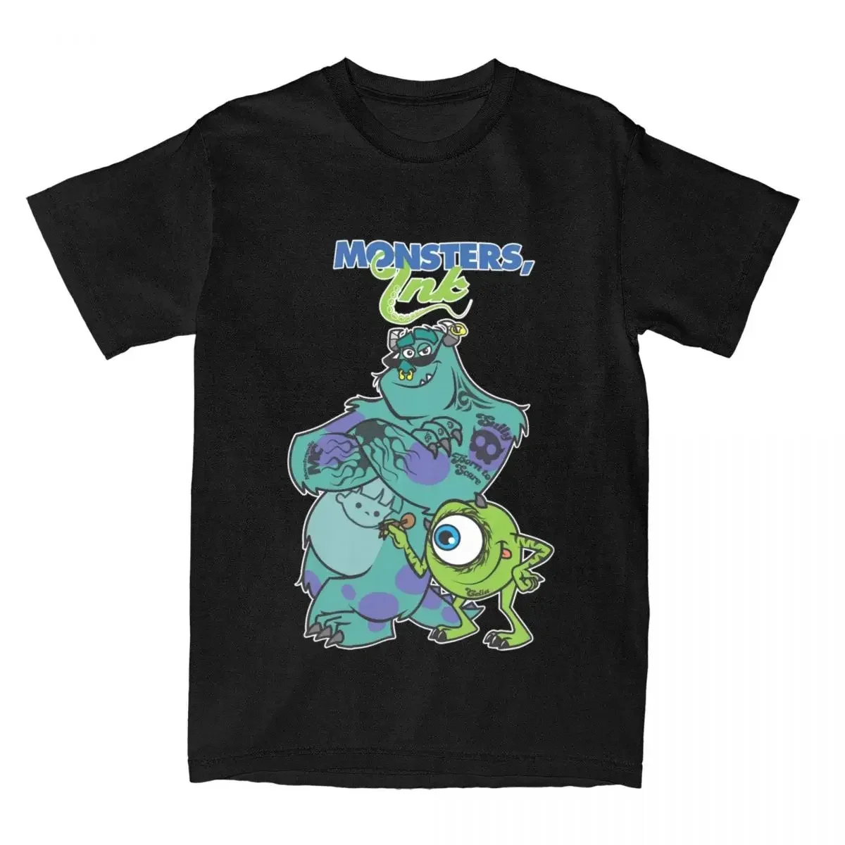 

Pure Cotton Sullivan and Mike T Shirt Tee Clothes Printed Men Funny Monsters Ink Cartoon Graphic T Shirt Merch Leisure summer