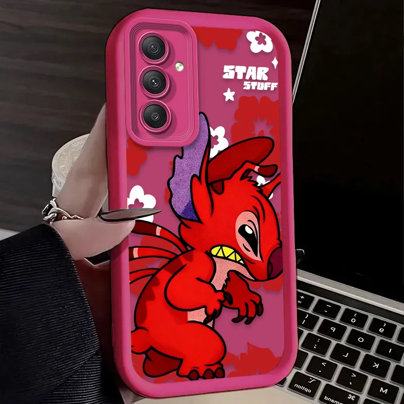 Reuben ستيتش الملاك ليروي حافظة لهاتف سامسونج جالاكسي A54 A05 A05S A34 A24 A14 A53 A33 A23 A13 A52 A52S A71 A51 A31 A50 الغطاء الخلفي