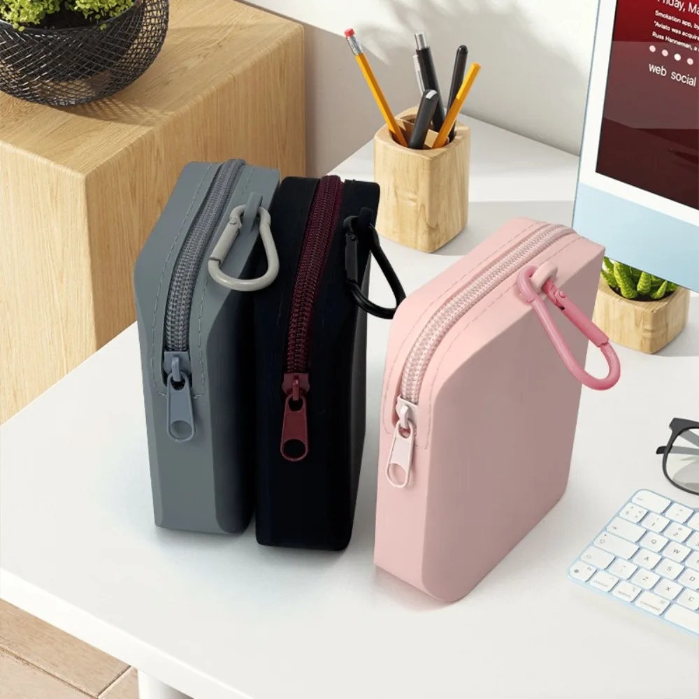 

New Multifunction Rectangular Wallet Silicone Waterproof Storage Bag Space Saving Carrying Handbags Women